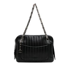 Chanel Medium Vertical Quilted Lambskin Mademoiselle Camera Bag
